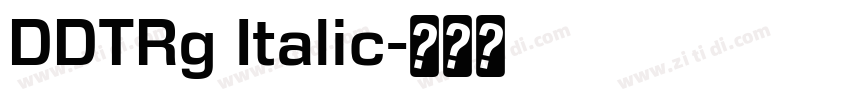DDTRg Italic字体转换